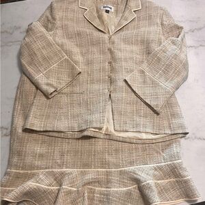 Kasper Beige Textured Jacket